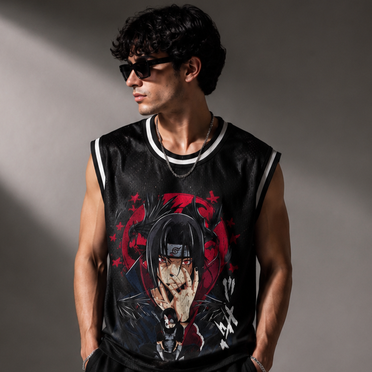 WHITE BULLS & ITACHI UCHIHA VEST (PACK OF 2)