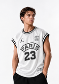 Paris 23 Premium Mesh Basketball Vest – White