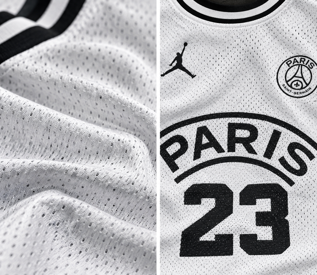 Paris 23 Premium Mesh Basketball Vest – White